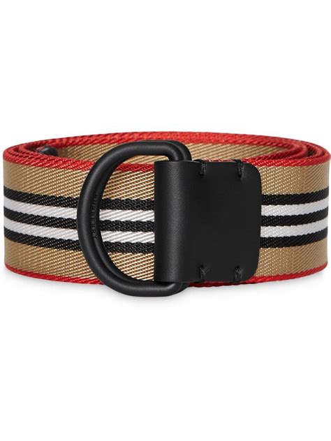 burberry heritage stripe double d-ring belt|Women’s Designer Belts .